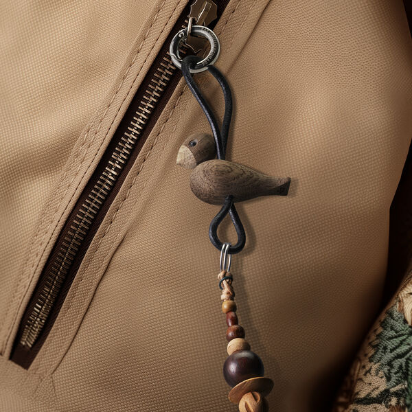 Vogel-Schlüsselanhänger, schwarz, Kay Bojesen Denmark