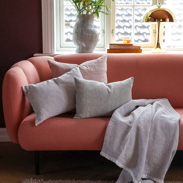 Daisy Cushion Cover, bottle green Daisy Cushion Cover, bottle green, ELVANG