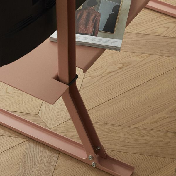 Plate Shelf, dusty rose, Pedestal
