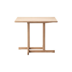 BM80 Mogensen Shaker Table 90x90 cm, soap treated oak, Fredericia Furniture