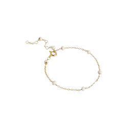 Lola Bold Armband, Gold/G&auml;nsebl&uuml;mchen, ENAMEL Copenhagen