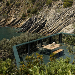 Ville AV25 Outdoor Dining Table, bronze green, &Tradition