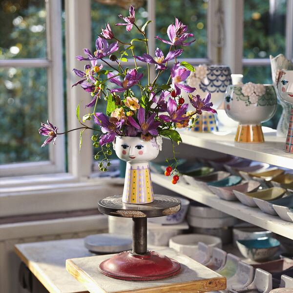Eva Vase 15 cm, lavendel, Bj&oslash;rn Wiinblad