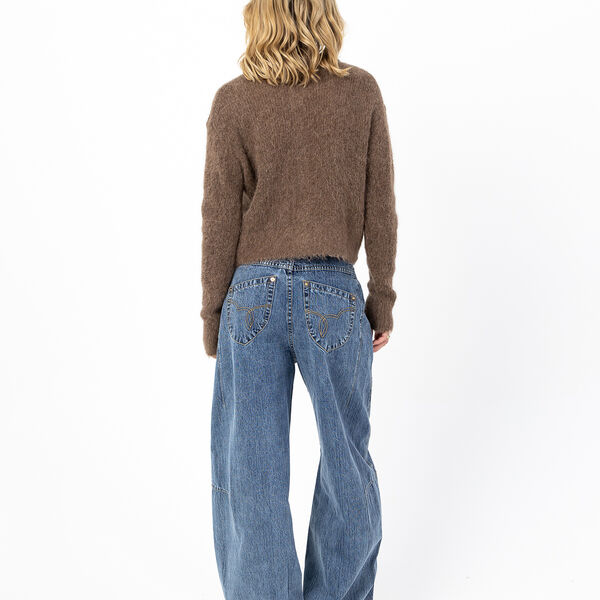 Strickjacke aus Alpaka, mocca mousse, Coster Copenhagen