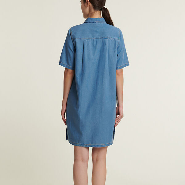 Bine Polo Dress, light blue, Basic Apparel