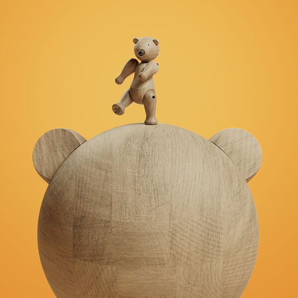 Liliput-Set in Eiche, 3 Stück., Kay Bojesen Denmark