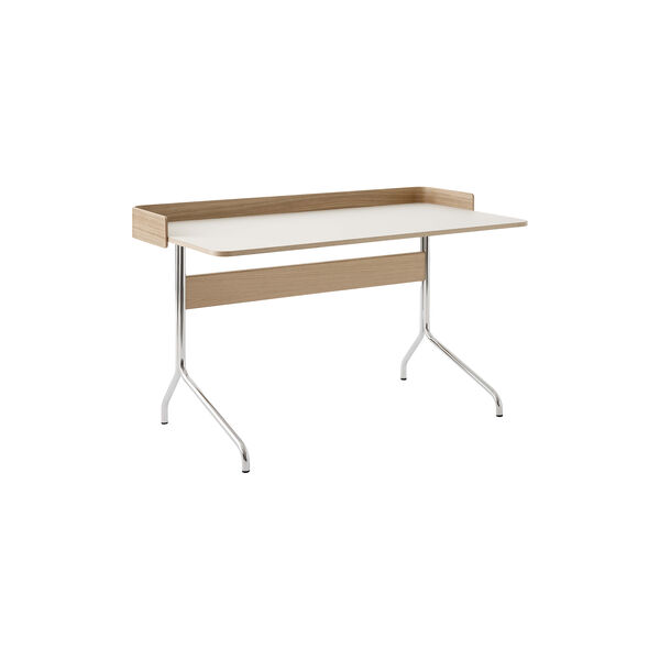 Pavilion Desk AV17, mushroom/oak, &Tradition