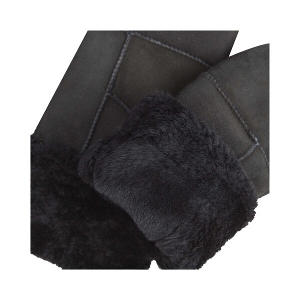 BellaMBG Sheepskin Mitten, black, Markberg