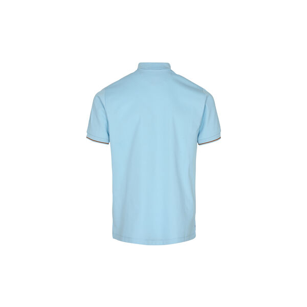 Harvey Polo SS Tee, skye blue, MOS MOSH Gallery