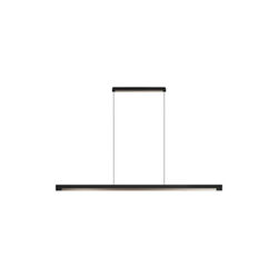 INLAY S1400 LINEAR Pendant, matt black/satin gold, LIGHT-POINT