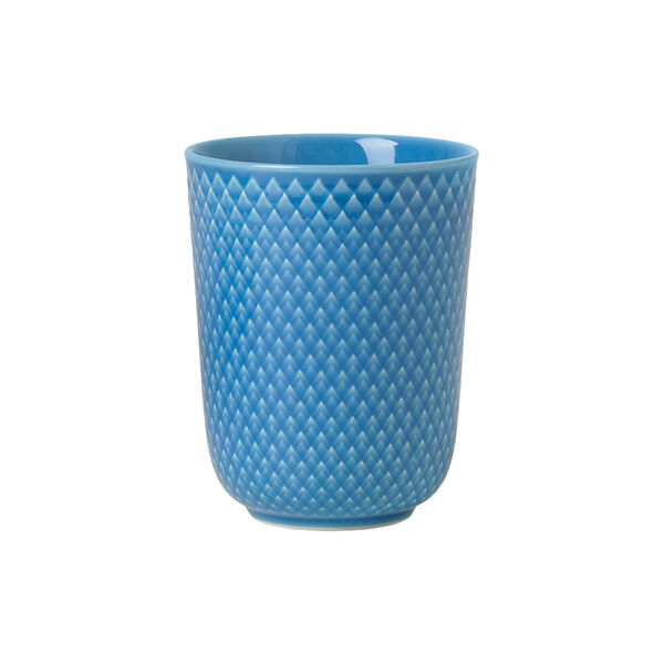 Rhombe Becher, blau, Lyngby Porcel&aelig;n