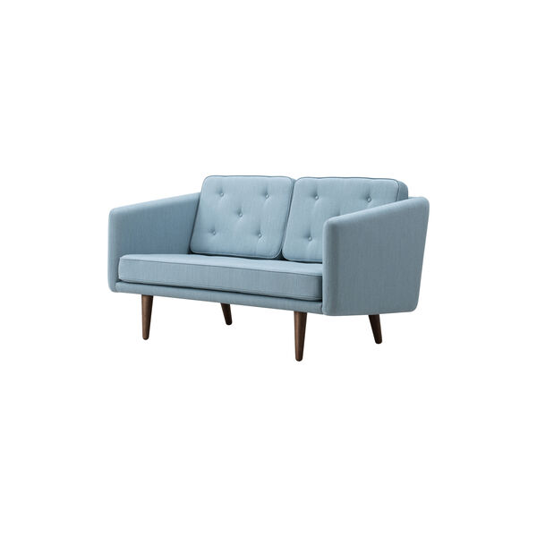 FF2002 No. 1 Sofa 2P, mood 3103/smoked oak stained, Fredericia Furniture