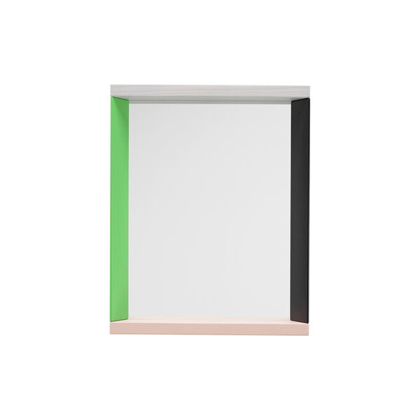 Spiegel mit farbigem Rahmen, klein, gr&uuml;n/rosa, Vitra 