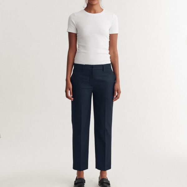 Radi Slim-Hose, navy melange, Basic Apparel