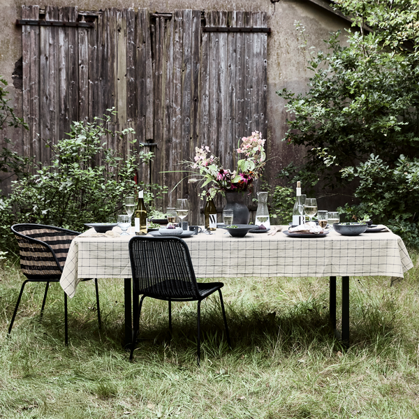 Tischdecke, HDJoin, Schwarz;Rohwei&szlig;, House Doctor