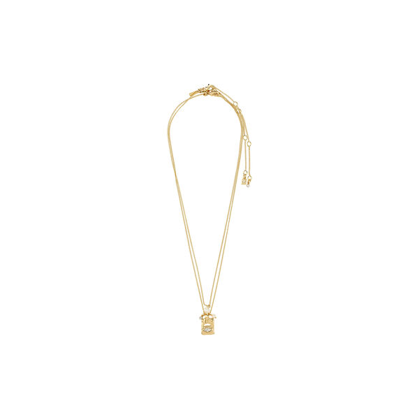 FIRE halskette 2-in-1 set, vergoldet, Pilgrim