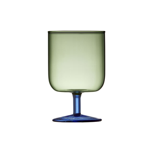 Torino Wine Glass 2 pcs, green/blue, Lyngby Glas