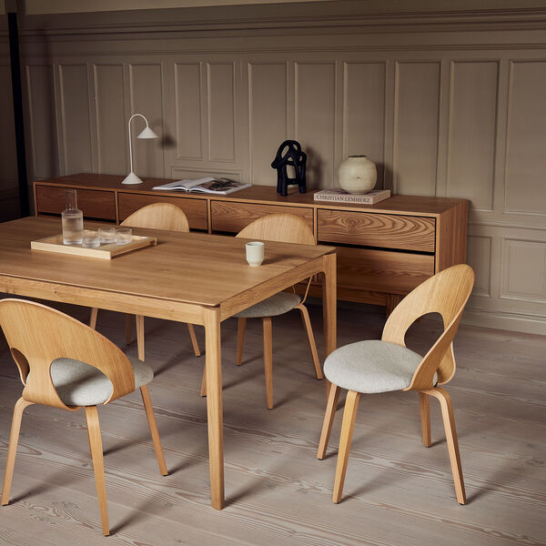 VL1100 Augenstuhl, Re-wool 0198/eiche, VERMUND