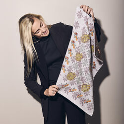 Jacquard & besticktes Bio-Geschirrtuch, Humdakin