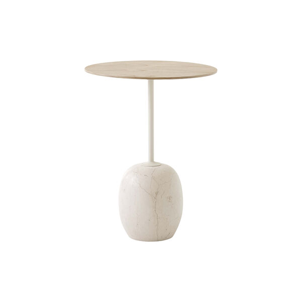 Lato Table LN8 Lounge Table, Crema Diva marble/oak, &Tradition