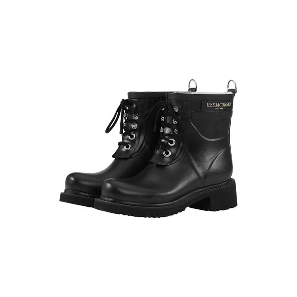 Short Rubber Boots, black black, Ilse Jacobsen Hornb&aelig;k