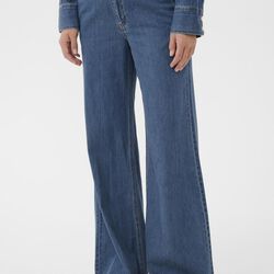 SafinasPW Trousers, medium blue denim, Part Two