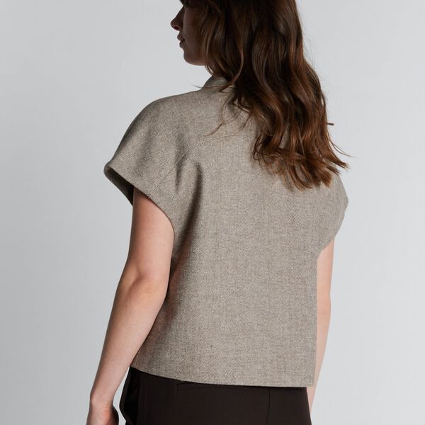 1511PBOTona waistcoat, chocolate chip, PBO