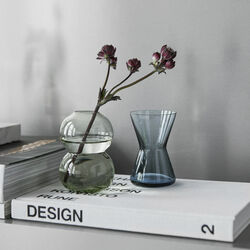 Mittsommer Pfirsichbl&auml;ttrige Glockenblume Mini-Vase 8,6 cm, blau, Orrefors