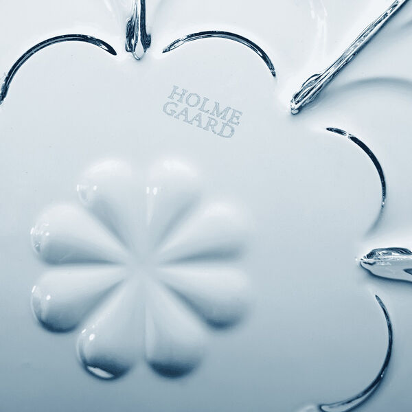 Lily Vase, blue iris, Holmegaard