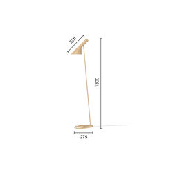 AJ Floor Lamp, warm sand, Louis Poulsen