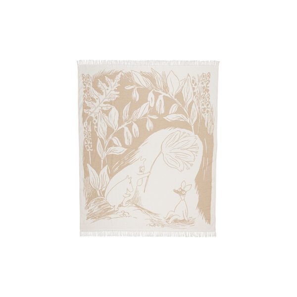 Moomin throw, beige, Moomin Arabia