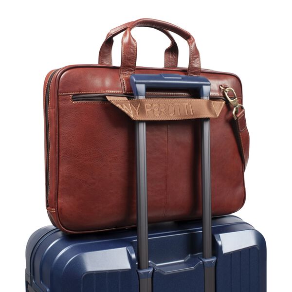 Computertasche, dunkelbraun, Tony Perotti