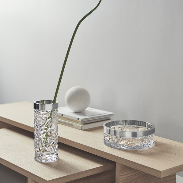 Carat Schale, transparent/stahl, Orrefors