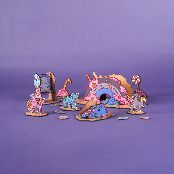 Unicorn Wooden Toy | Candy Land, Crateit