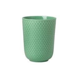 Rhombe Becher, gr&uuml;n, Lyngby Porcel&aelig;n