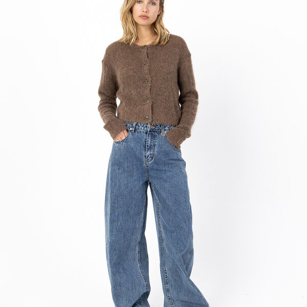 Strickjacke aus Alpaka, mocca mousse, Coster Copenhagen