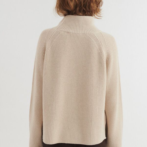 Cady Raglan Sweater, beige mel., Basic Apparel