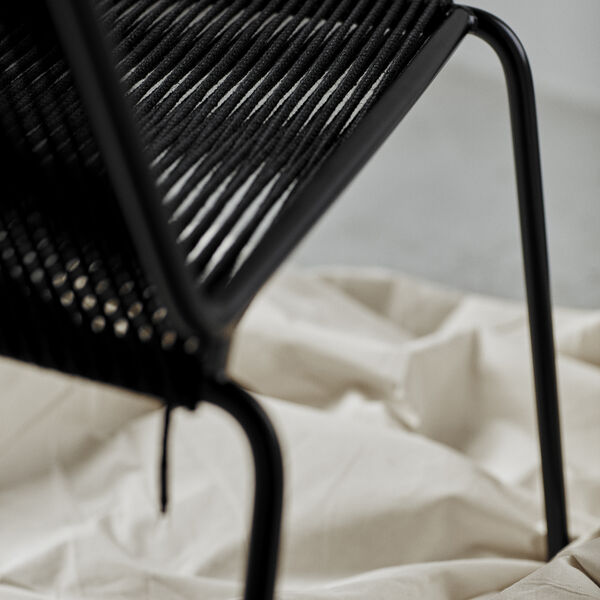Noel Lounge Chair, black/black linen, Thorup Copenhagen