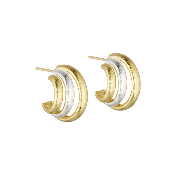 Echo trio earrings, silverplated/goldplated, Pure by Nat