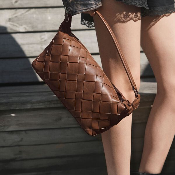 LotusMBG Bag, Woven, cognac, Markberg