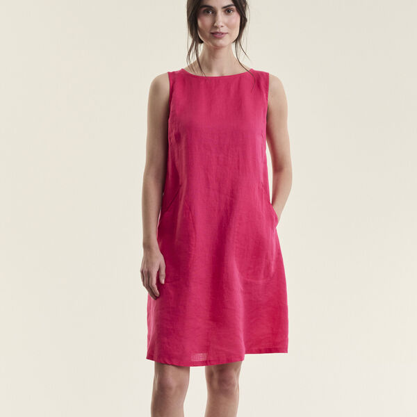 Airy linen short dress, rhododendron, BITTE KAI RAND