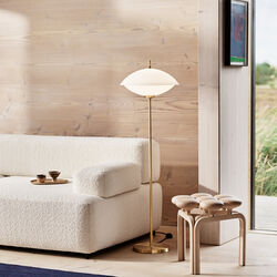 JU01 Utzon Stool, white oiled beech, Fritz Hansen