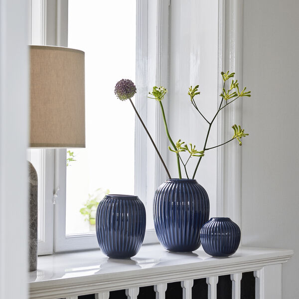 Hammershøi-Vase, indigo, Kähler Design