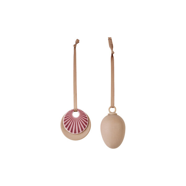 Süße Geschichten Ornamente 2 Stk, rosa Süße Geschichten Ornamente 2 Stk, rosa, Dottir Nordic Design