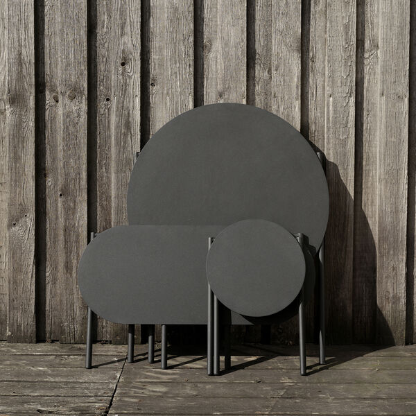 Disc Hocker, schwarz, Zone Denmark