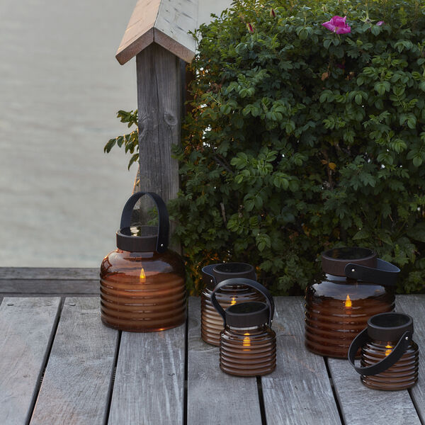 Aston Solar Jar Small, amber, Sirius Home