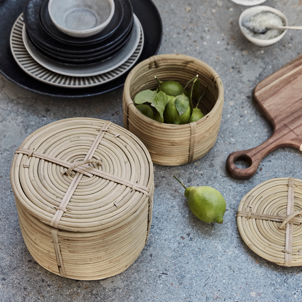 HDRound Korbset, natur, House Doctor