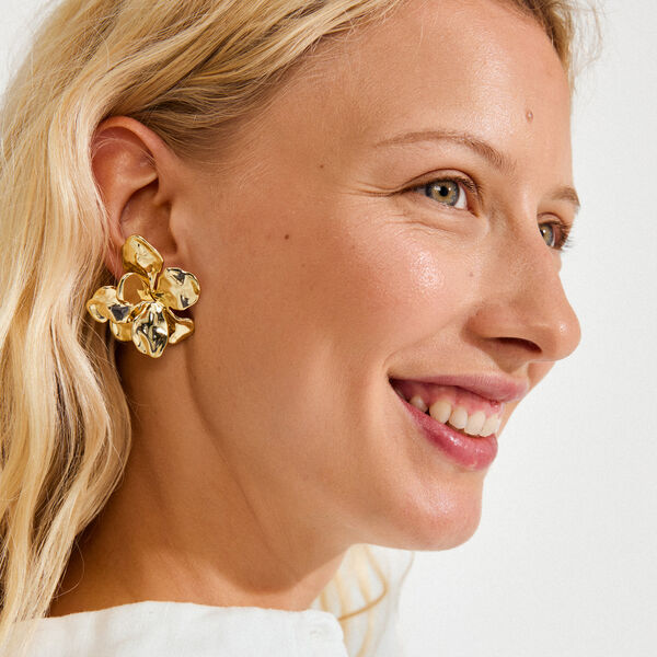HALEN ohrringe, vergoldet, Pilgrim