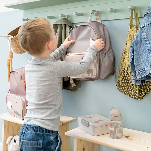 Feier Trinkflasche m/Trinkhalm, sandfarben, Done by Deer