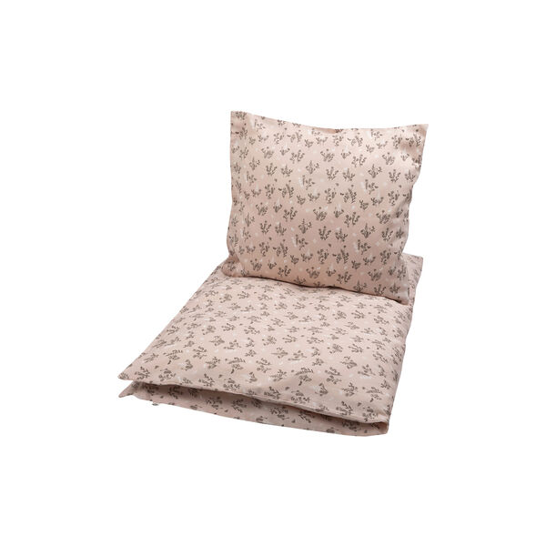 FLORA Junior Bed Linen, nightingale/balsam cream/walnut, M&uuml;sli by Green Cotton